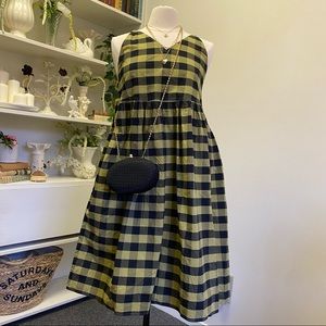 Sofie D’hoore Olive and Black Dumble Gingham Dress